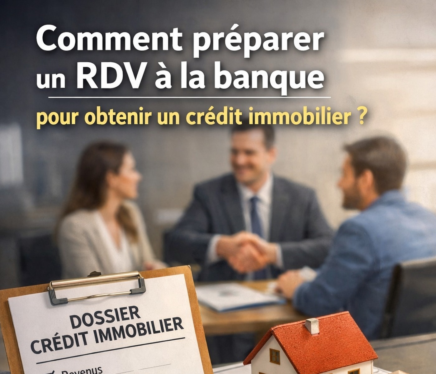 Comment préparer un rdv à la banque pour obtenir un crédit immobilier ?