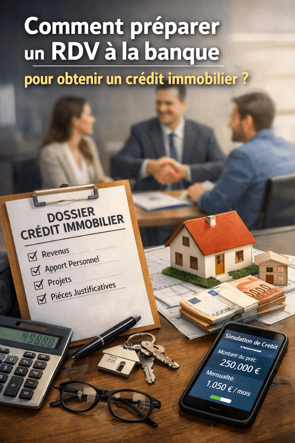 Comment préparer un rdv à la banque pour obtenir un crédit immobilier ?