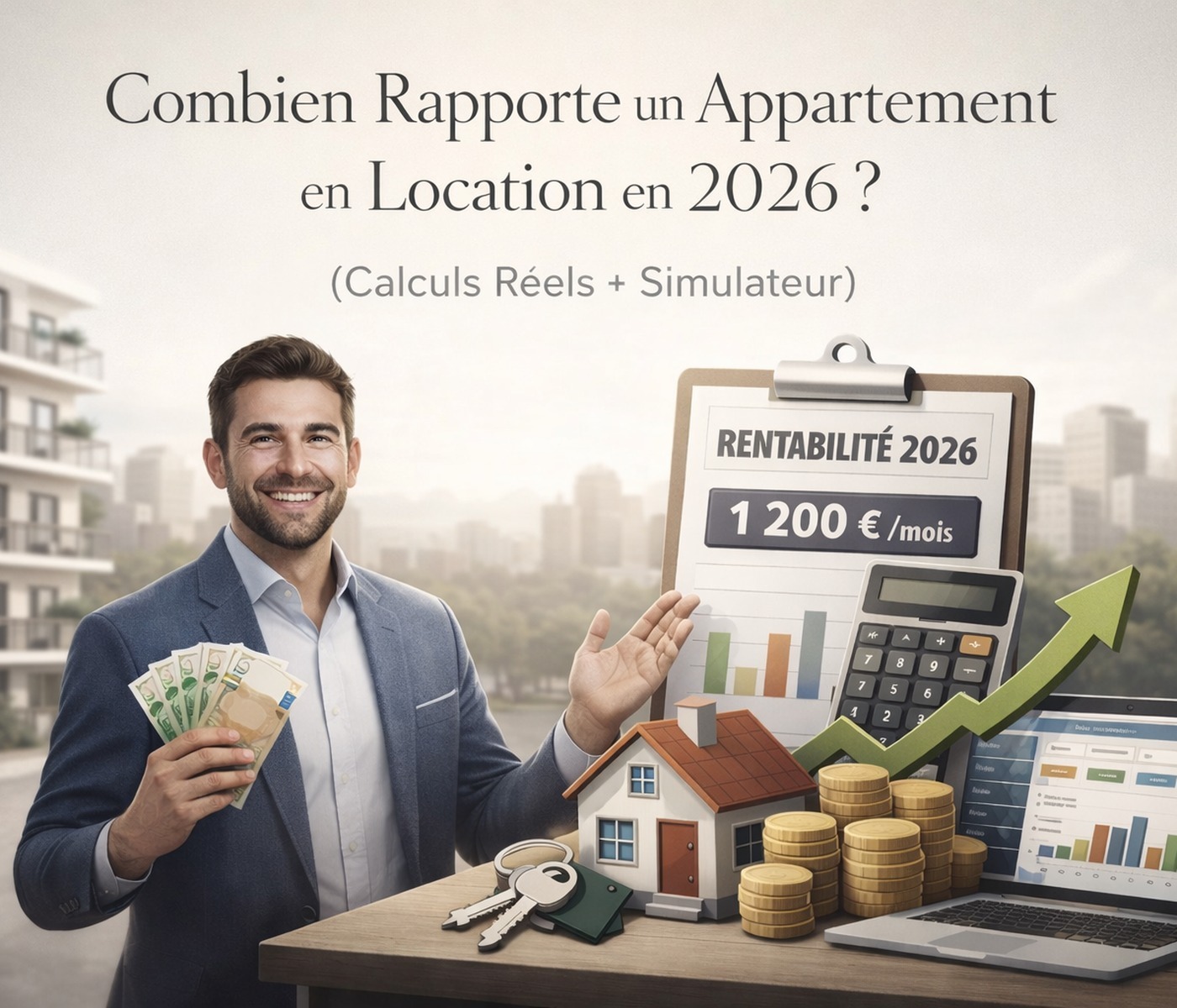 Combien Rapporte un Appartement en Location en 2026 ? (Calculs Réels + Simulateur)